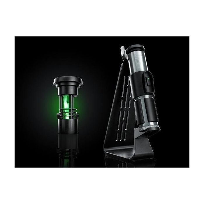 HASBRO Sable de luz Yoda Force FX Elite The Black Series Star Wars con efectos de luz, sonidos, hoja extraíble y cristal kyber 1 HASBRO Sable de luz Yoda Force FX Elite The Black Series Star Wars con efectos de luz, sonidos, hoja extraíble y cristal kyber 1