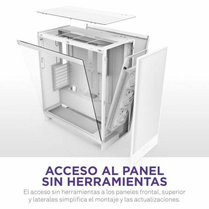 Caja Semitorre ATX NZXT H7 Flow RGB Midi Blanco 18 Caja Semitorre ATX NZXT H7 Flow RGB Midi Blanco 18