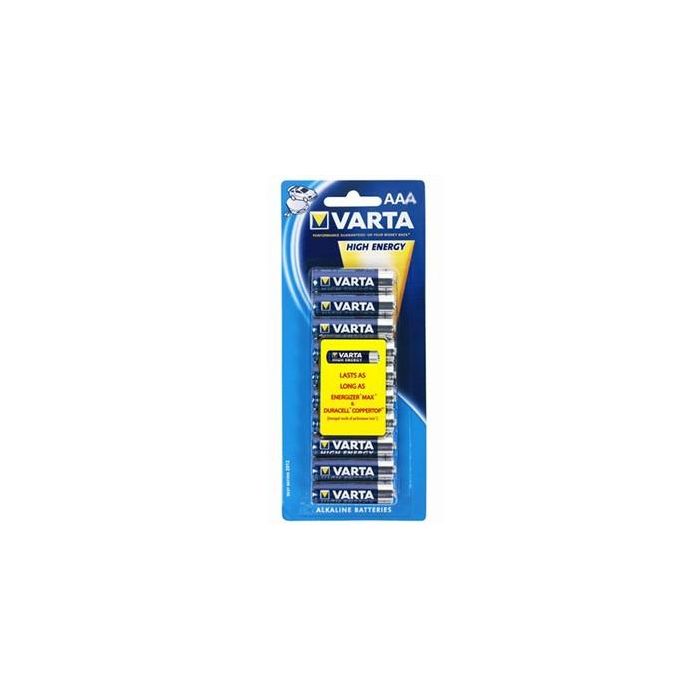 Varta Longlife Power Pila Alcalina AAA - LR03 (Blister 10 Unidades) Ø10,5x44,5mm