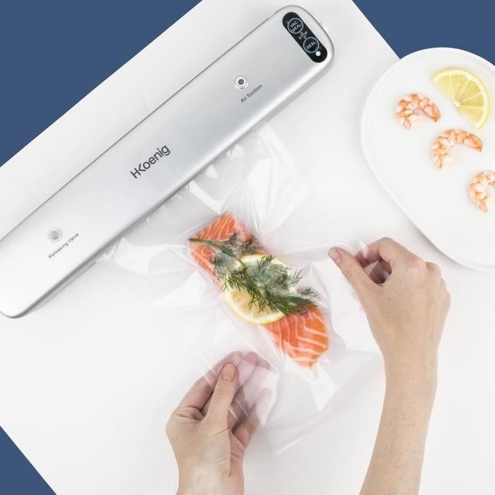 Hkoenig SSV32 Envasadora al Vacío para Alimentos, Conservación de Alimentos, Gris 1