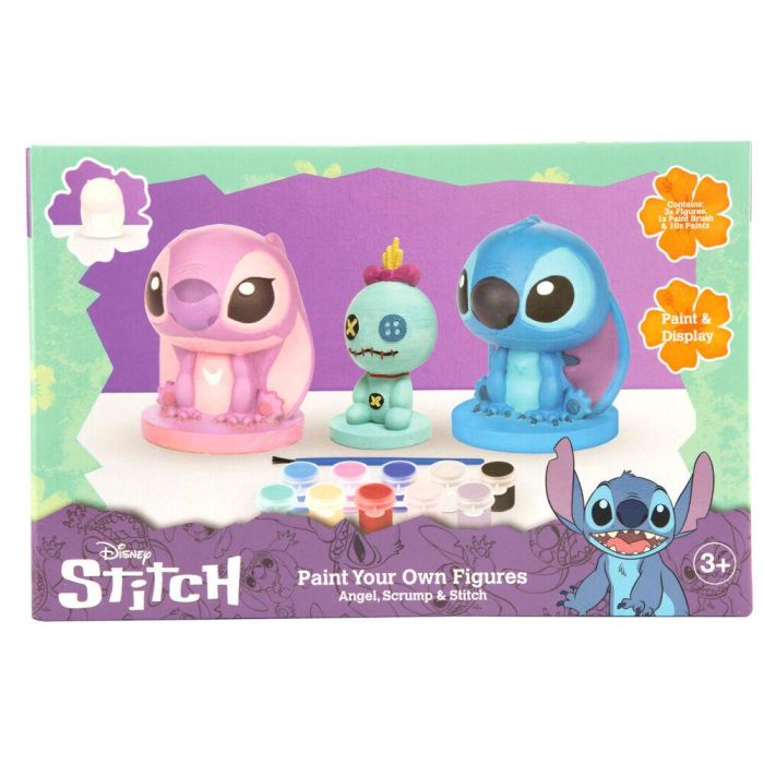 Set 3 Figuras de Escayola para Pintar Stitch Disney 0 Set 3 Figuras de Escayola para Pintar Stitch Disney 0