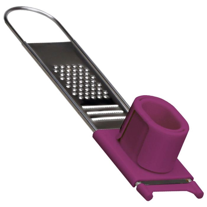 Cook Concept Rallador de Especias Acero y Plástico para Aromatizar Platos, Largo 22.5 cm 4