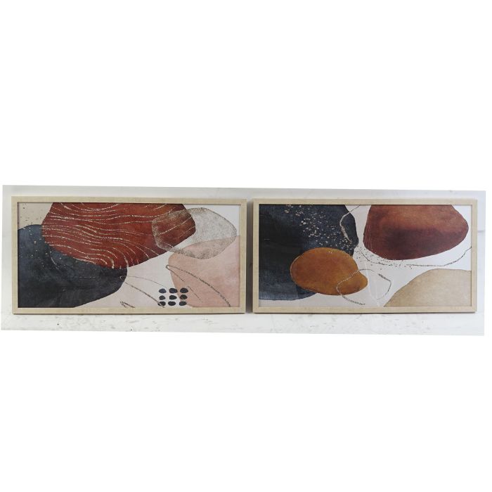 DKD Home Decor Cuadro Moderno Abstracto Naranja Gris Set de 4 Unidades 80x40x2.5 cm PS MDF 0 DKD Home Decor Cuadro Moderno Abstracto Naranja Gris Set de 4 Unidades 80x40x2.5 cm PS MDF 0