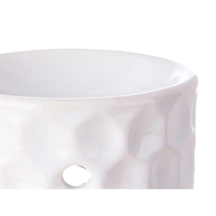 Acorde Set Quemador Aceite Esencial Vainilla 3x5ml Blanco Cerámica Dimensiones: 11x19.8x6.5 cm (Set de 12) 3