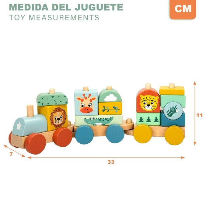 Tren Woomax 33 x 11 x 7 cm Animales (6 Unidades) 1 Tren Woomax 33 x 11 x 7 cm Animales (6 Unidades) 1