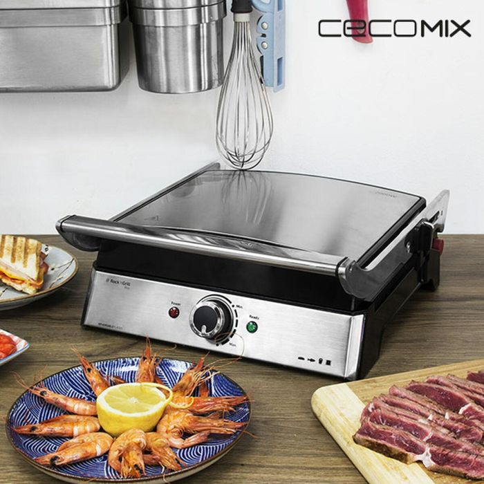 Plancha de Cocina Cecotec Rock'nGrill Pro Plateado 2000 W 7