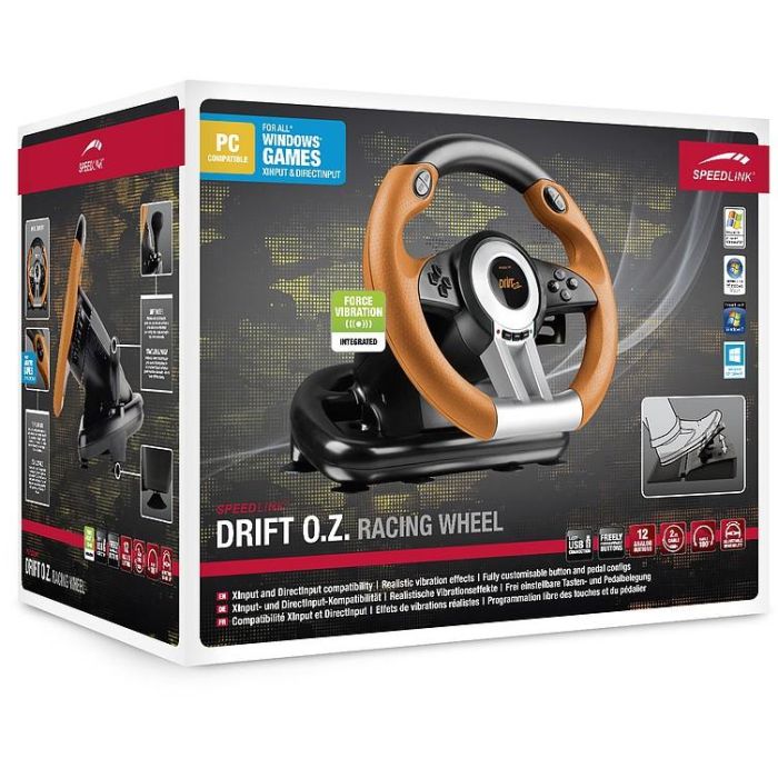 Speedlink Lenkrad DRIFT O.Z. für PC. schwarz-orange retail 3