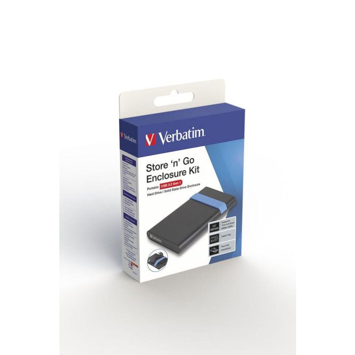 Verbatim 2.5", HDD/SSD, USB 3.2 Gen 1, 125.5 x 80 x 17.6 mm, 59.8 g 3 Verbatim 2.5", HDD/SSD, USB 3.2 Gen 1, 125.5 x 80 x 17.6 mm, 59.8 g 3