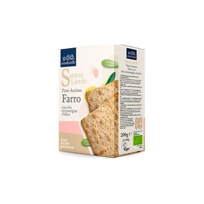 SOTTOLESTELLE Pan Acimo Trigo Espelta Bio 200g - Crujiente y sin Levadura