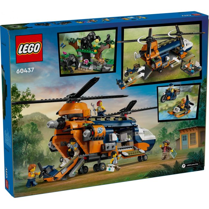 LEGO 60437 City Helicóptero del Explorador de la Selva al Campamento Base, Juguete de construcción para niños 8 Años+ 13 LEGO 60437 City Helicóptero del Explorador de la Selva al Campamento Base, Juguete de construcción para niños 8 Años+ 13