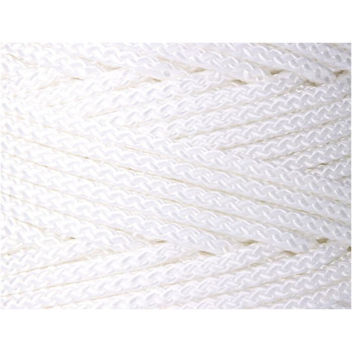 Cordon trenzado poliéster granete blanco 5 mm x 200 m 1 Cordon trenzado poliéster granete blanco 5 mm x 200 m 1