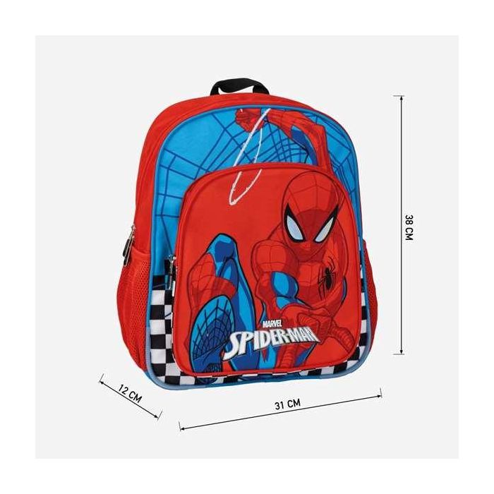 Mochila Escolar Spider-Man Rojo 40 x 37 x 30 cm 5