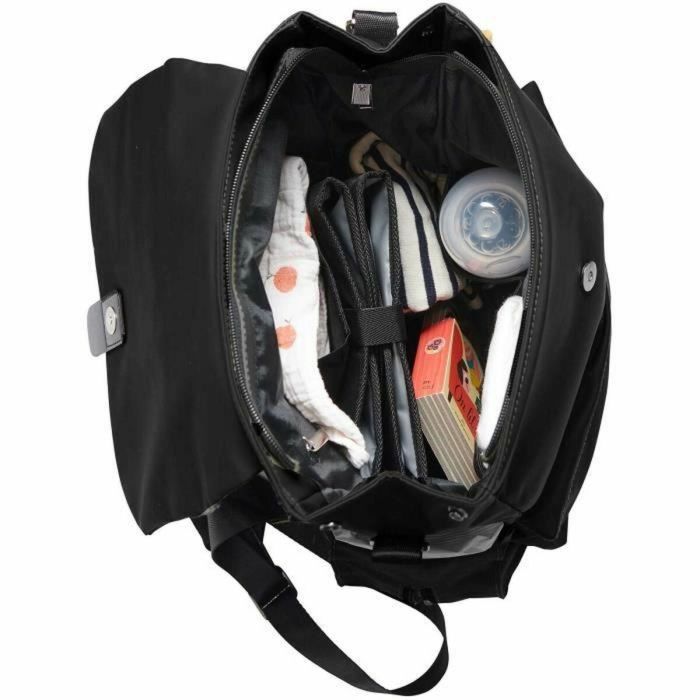 Bolso cambiador TINEO CASUAL - Forma mochila - Gran capacidad de almacenamiento - Negro 2 Bolso cambiador TINEO CASUAL - Forma mochila - Gran capacidad de almacenamiento - Negro 2