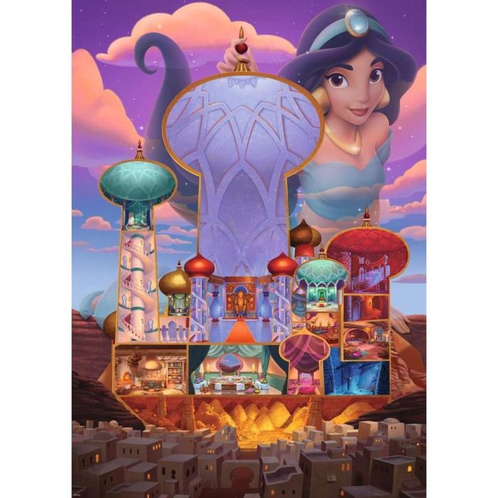 Ravensburger Puzzle Disney Castles - Jasmine, Colección Disney Collector's Edition, 1000 Piezas 2 Ravensburger Puzzle Disney Castles - Jasmine, Colección Disney Collector's Edition, 1000 Piezas 2