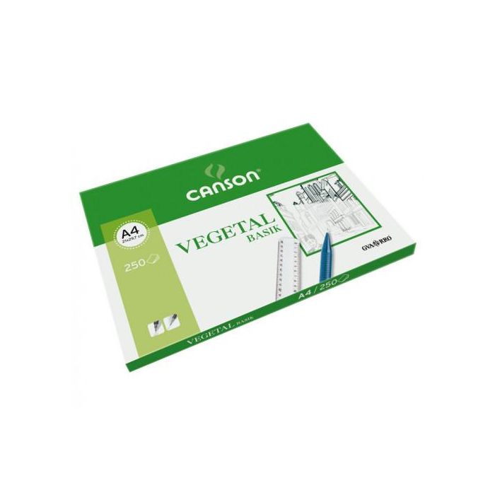 Paquete 250 Hojas Papel Vegetal A4 90G Guarro Canson C200406219