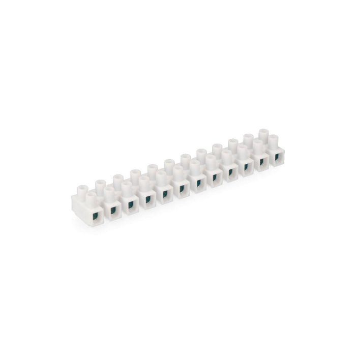 Edm Regleta de conexión 10 mm, 12 conectores, homologada, blanca
