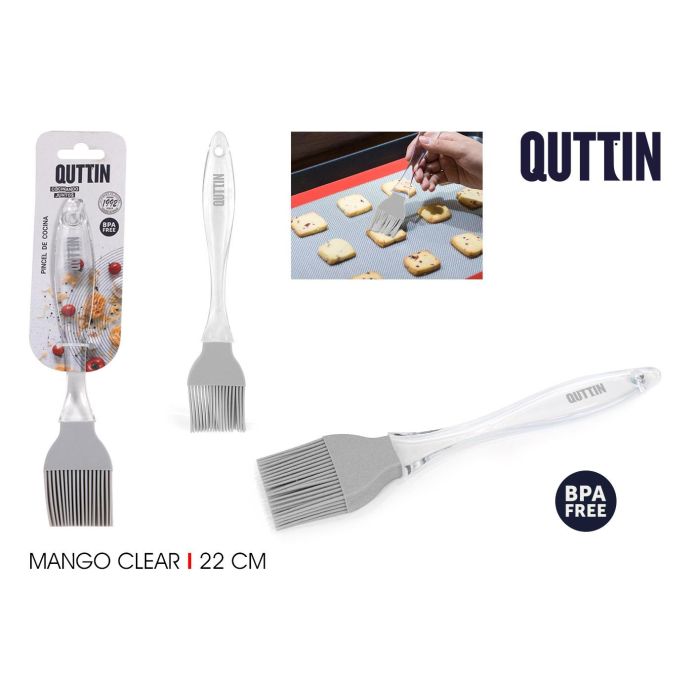 Quttin Pincel de Silicona con Mango Clear – Ideal para Repostería y Cocina, Resistente y Fácil de Limpiar (26.3 cm) (36 Unidades) 0 Quttin Pincel de Silicona con Mango Clear – Ideal para Repostería y Cocina, Resistente y Fácil de Limpiar (26.3 cm) (36 Unidades) 0