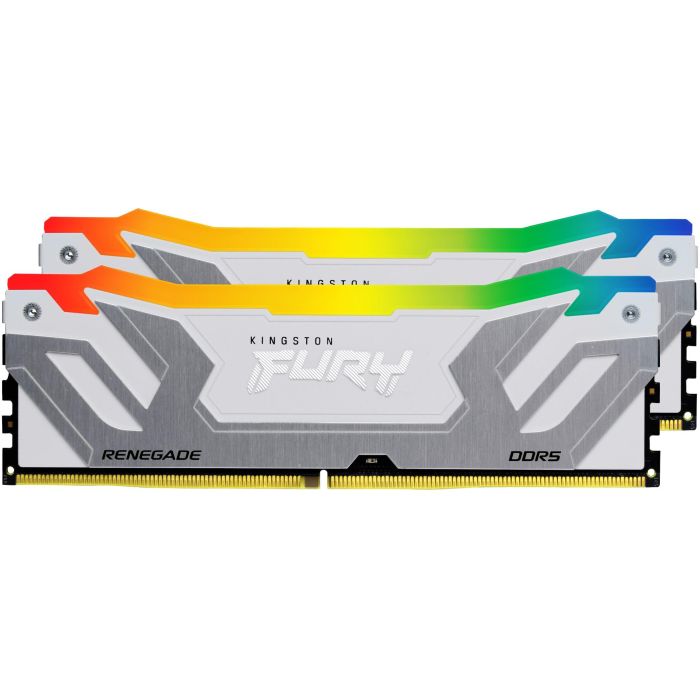 Kingston FURY Renegade RGB White XMP 48GB (2x24GB) DDR5 8400MT/s CL40 Kit de 2 CUDIMM 1