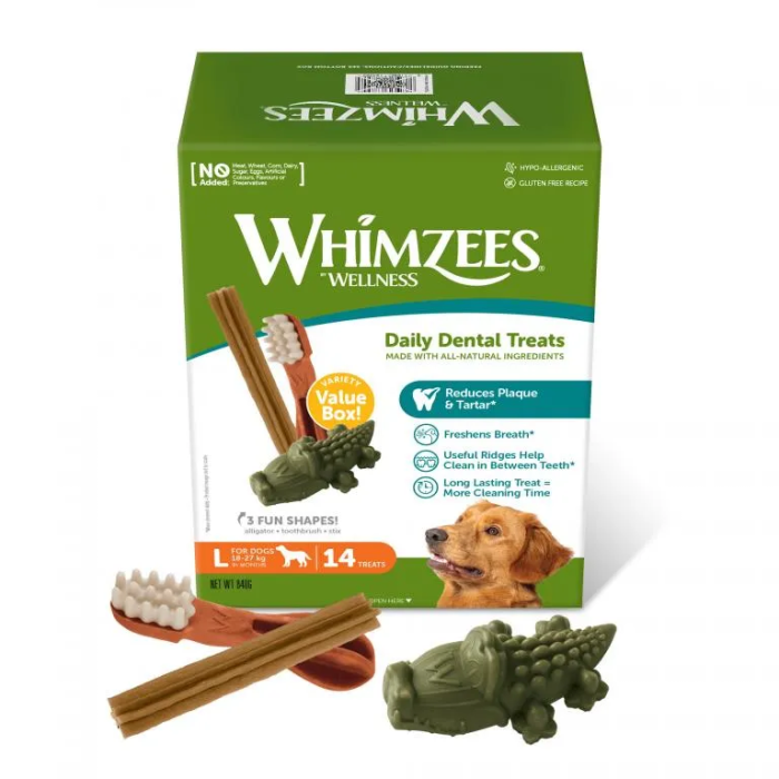 Whimzees Caja Variety Value Box L 14 Unidades