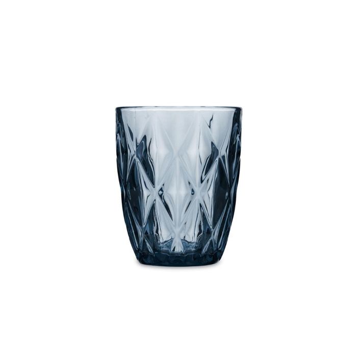 Quid Vaso Bajo Vidrio Maia 28 cL (24 Unidades) Azul con Relieve