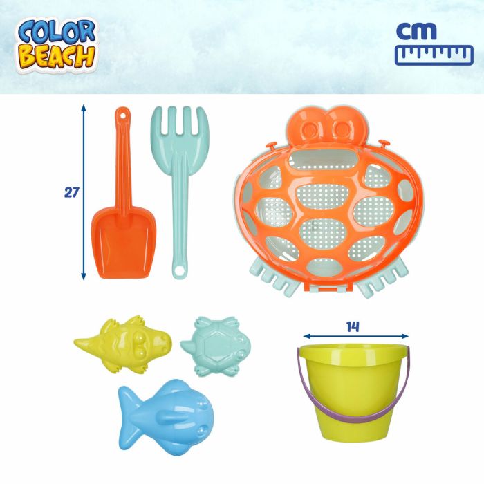 Set de Juguetes de Playa Colorbaby 48 X 16 X 32 CM (6 Unidades) 3 Set de Juguetes de Playa Colorbaby 48 X 16 X 32 CM (6 Unidades) 3