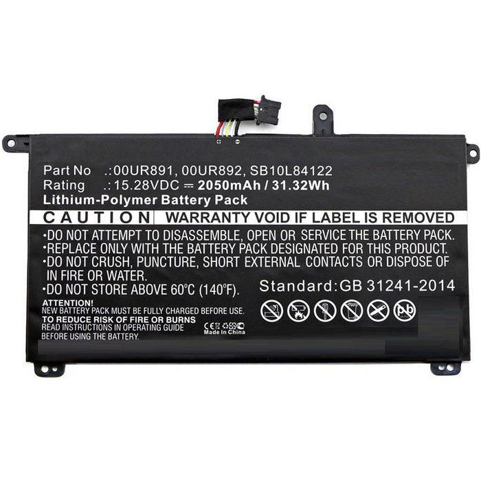 CoreParts 20H9003ACD 20H9003BCD Batería Portátil para Lenovo ThinkPad T570 30.40Wh Li-Pol 15.2V 2000mAh Negra