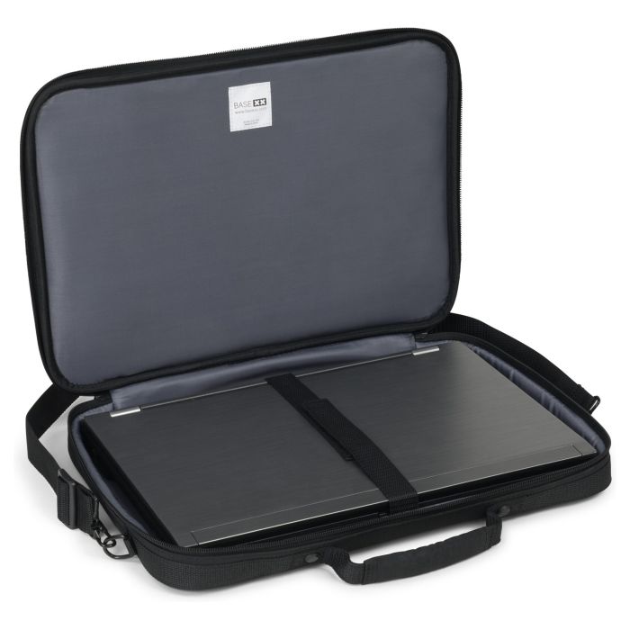 Dicota BASE XX Maletín para portátil de 13-14.1 pulgadas, Poliéster, Negro, 365 x 260 x 55 mm