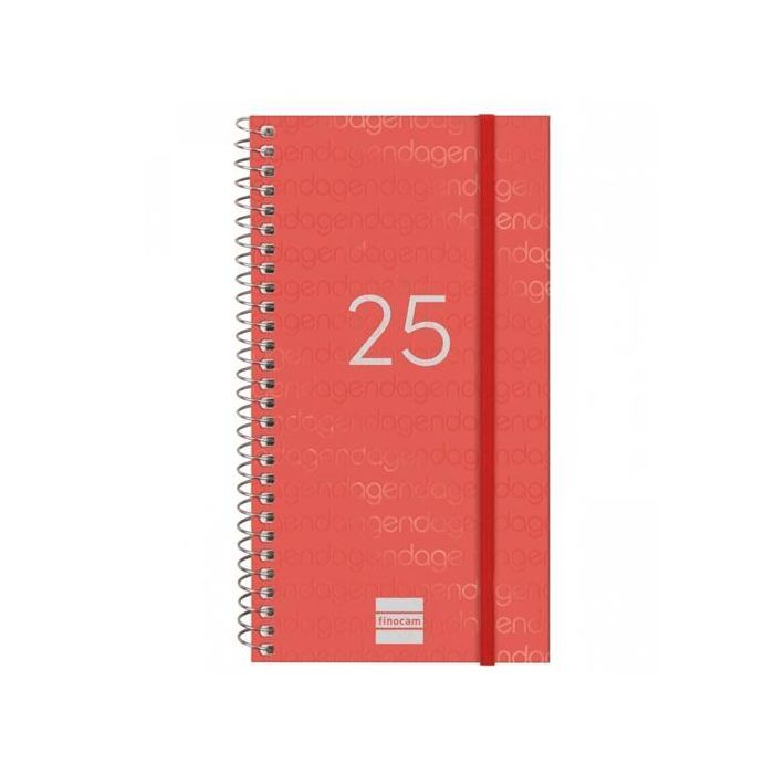 Finocam Agenda Anual Year Espiral E9-94x171 mm Svh Rojo 2025 Finocam Agenda Anual Year Espiral E9-94x171 mm Svh Rojo 2025