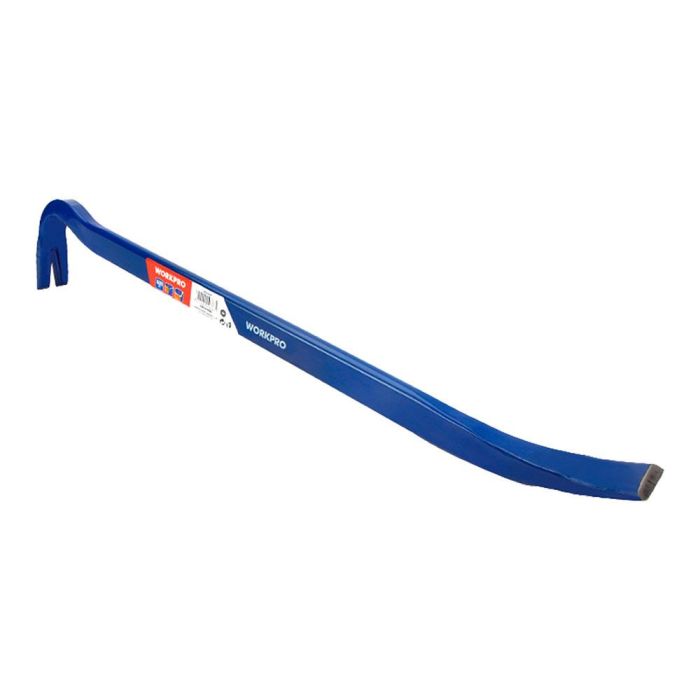 Workpro Palanca pata de cabra 914 mm, perfil delgado para zonas difíciles, saca clavos integrado, color azul
