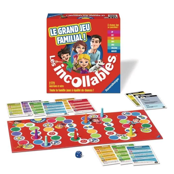 Ravensburger El gran juego familiar de los Incollables Juego de preguntas y respuestas 6 temas A partir de 6 años 1