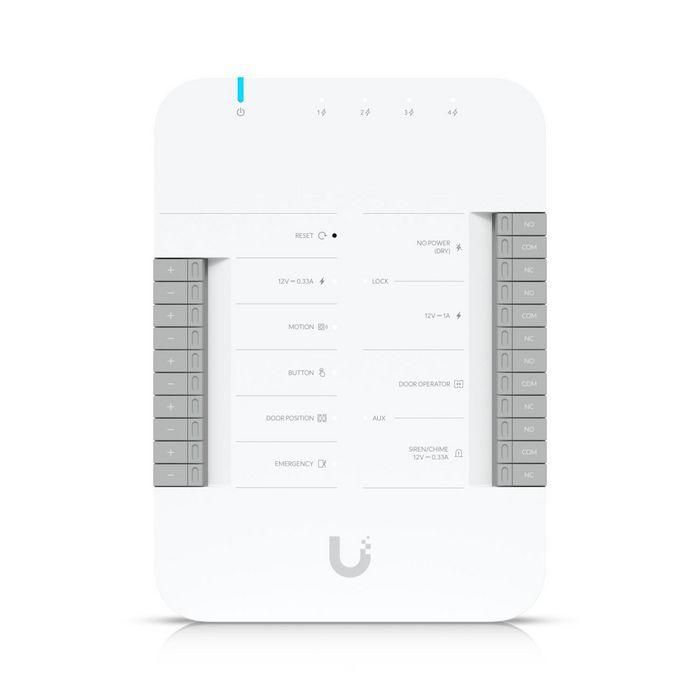 Ubiquiti Controlador de Acceso Puerta Única PoE++ con 5 Puertos Gigabit Ethernet para Control de Entrada y Salida (174.9x126x32.9 mm) Ubiquiti Controlador de Acceso Puerta Única PoE++ con 5 Puertos Gigabit Ethernet para Control de Entrada y Salida (174.9x126x32.9 mm)