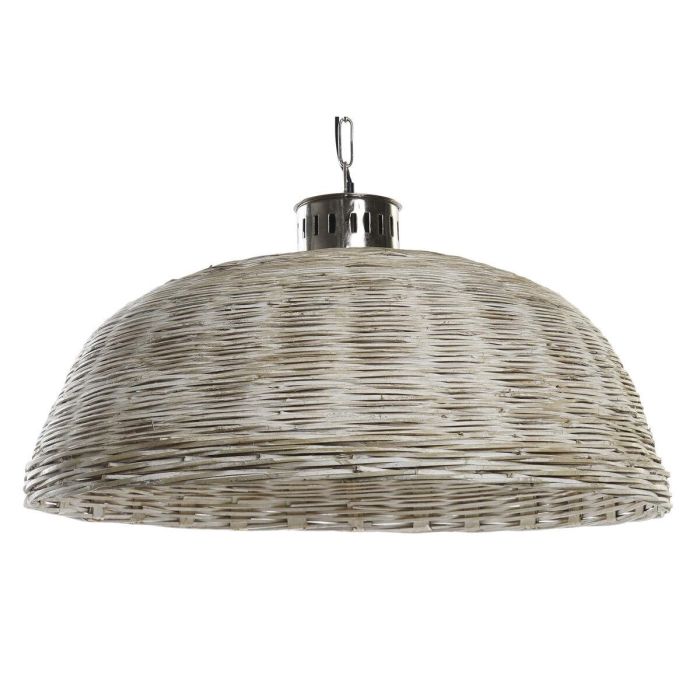 Lámpara de Techo DKD Home Decor Plateado Natural Metal 50 W 80 x 80 x 47 cm 1