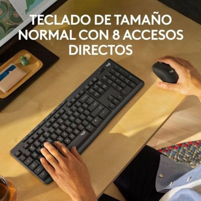Teclado Logitech Negro Alemán QWERTZ 1 Teclado Logitech Negro Alemán QWERTZ 1