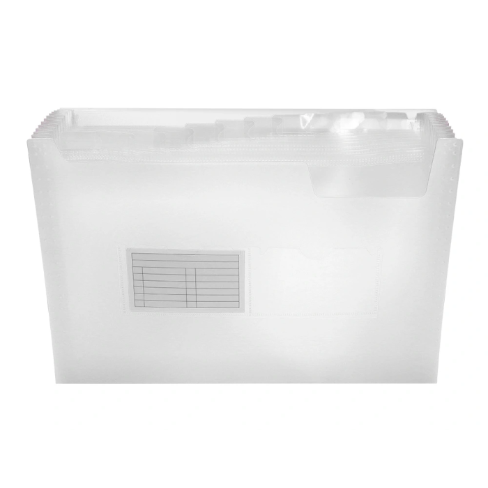 Liderpapel 32114 Carpeta Clasificadora Fuelle Polipropileno DIN A4 Incolora 13 Departamentos 4 Liderpapel 32114 Carpeta Clasificadora Fuelle Polipropileno DIN A4 Incolora 13 Departamentos 4