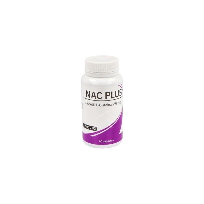 ESPADIET Nac Plus N-Acetil-L-Cisteína 60 Cápsulas con Zinc y Vitamina B2, Suplemento Antioxidante, 1 Cápsula/Día