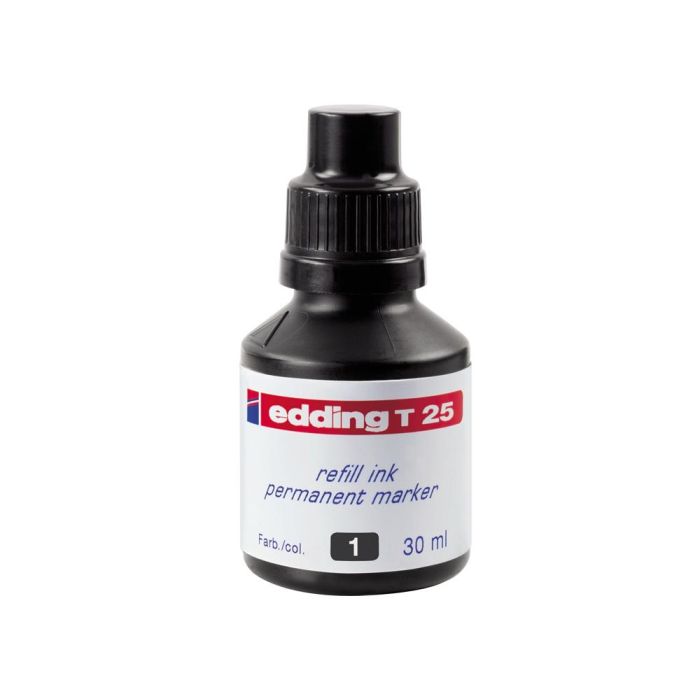 Tinta Rotulador Edding T-25 Negro Bote 30 mL 1