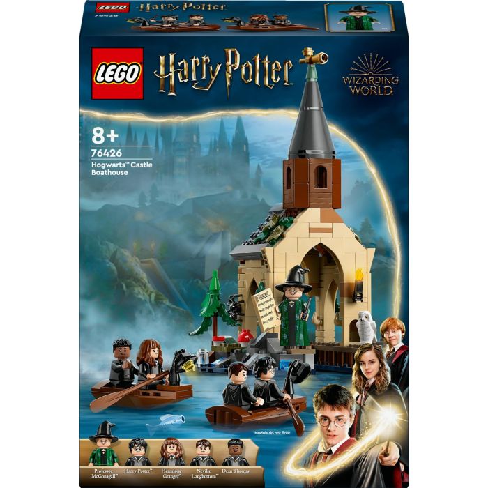 LEGO 76426 Harry Potter Cobertizo Castillo Hogwarts: La Piedra Filosofal - Set de Construcción con 7 Minifiguras y Botes 0 LEGO 76426 Harry Potter Cobertizo Castillo Hogwarts: La Piedra Filosofal - Set de Construcción con 7 Minifiguras y Botes 0