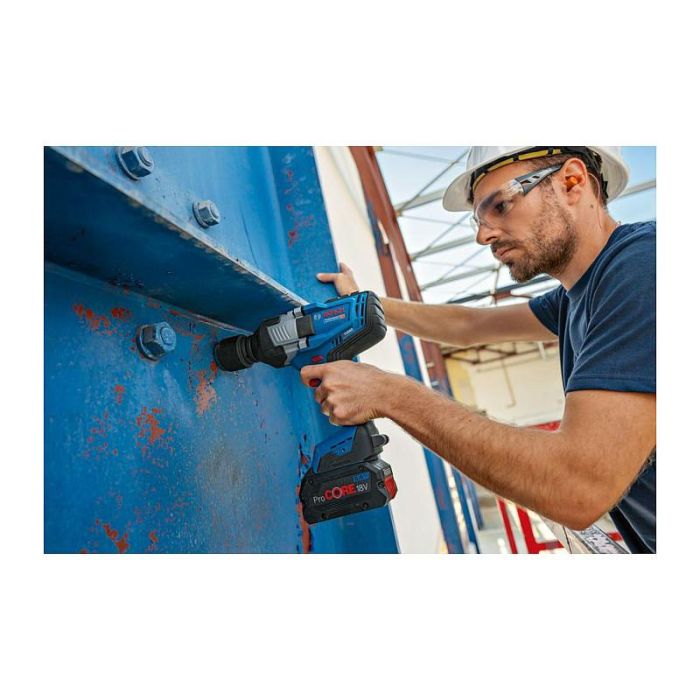 Bosch GDS 18V-1600 HC Professional Akku-Drehschlagschrauber, Destornillador de Impacto 1600 Nm, 18V, Mango Pistola, 3/4", Luz, Azul 10