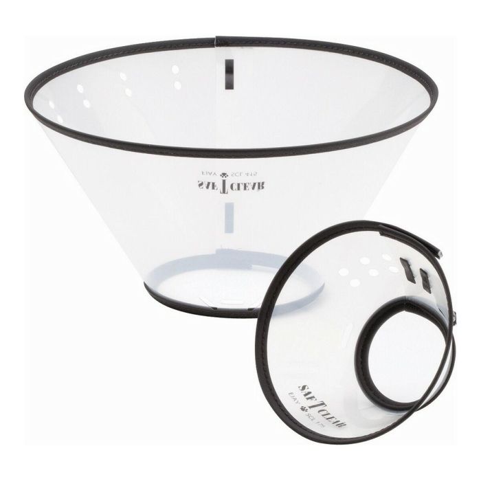 KVP Collar Isabelino Saf-T-Clear Transparente Ajustable para Perros 30-53 cm Profundidad 23 cm