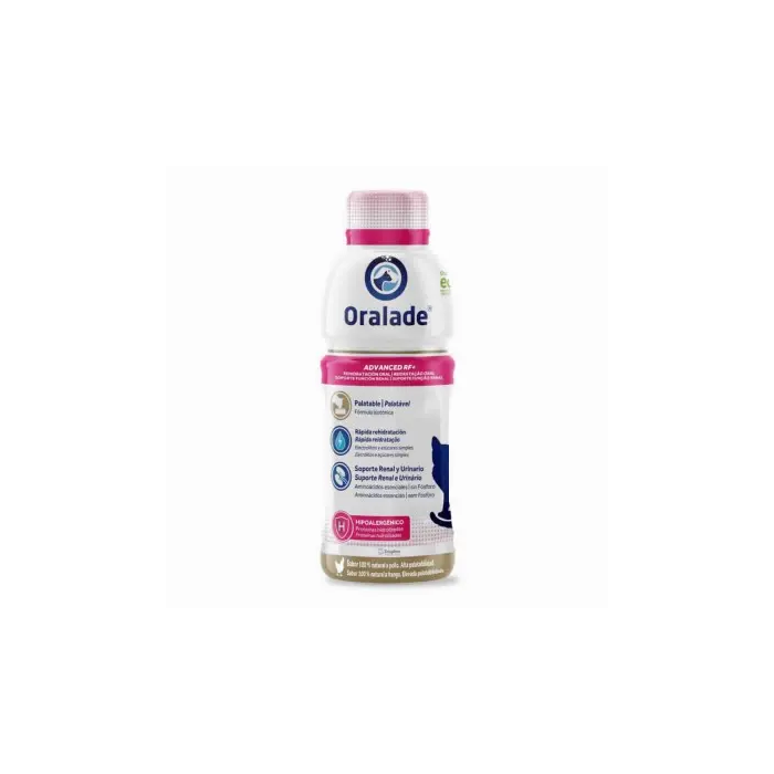 Oralade Advanced Rf+ para Gatos - 6 Botellas de 330 mL - Solución de Rehidratación Oral Oralade Advanced Rf+ para Gatos - 6 Botellas de 330 mL - Solución de Rehidratación Oral