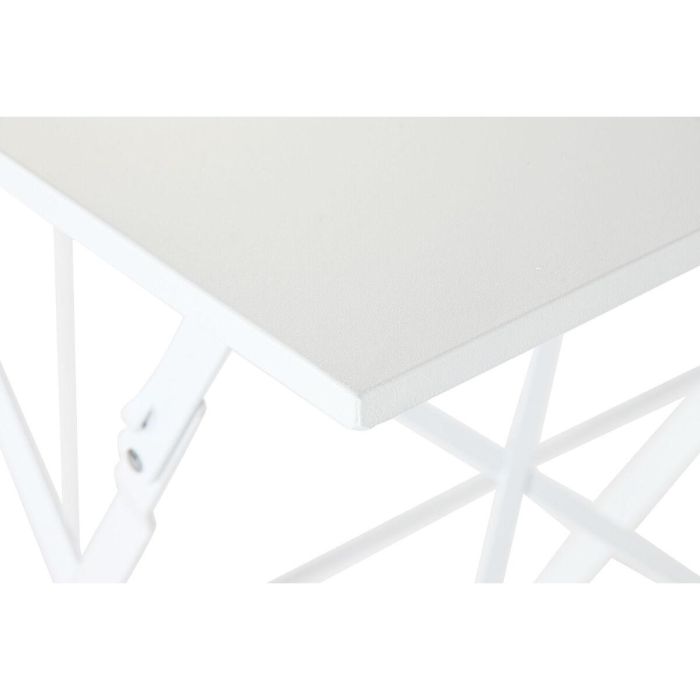 Conjunto de Mesa con 2 Sillas Home ESPRIT Blanco 60 x 60 x 71 cm 5 Conjunto de Mesa con 2 Sillas Home ESPRIT Blanco 60 x 60 x 71 cm 5