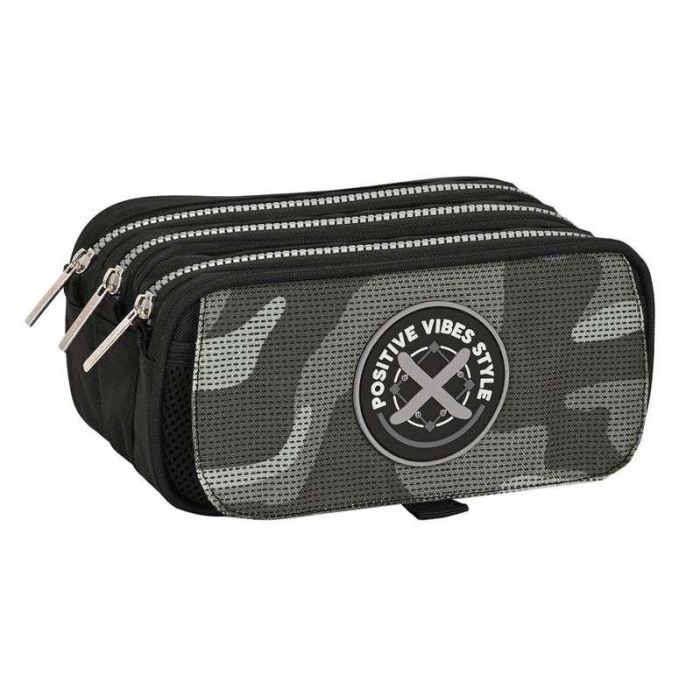 Estuche Escolar Safta Stone Negro 21,5 x 10 x 8 cm 4