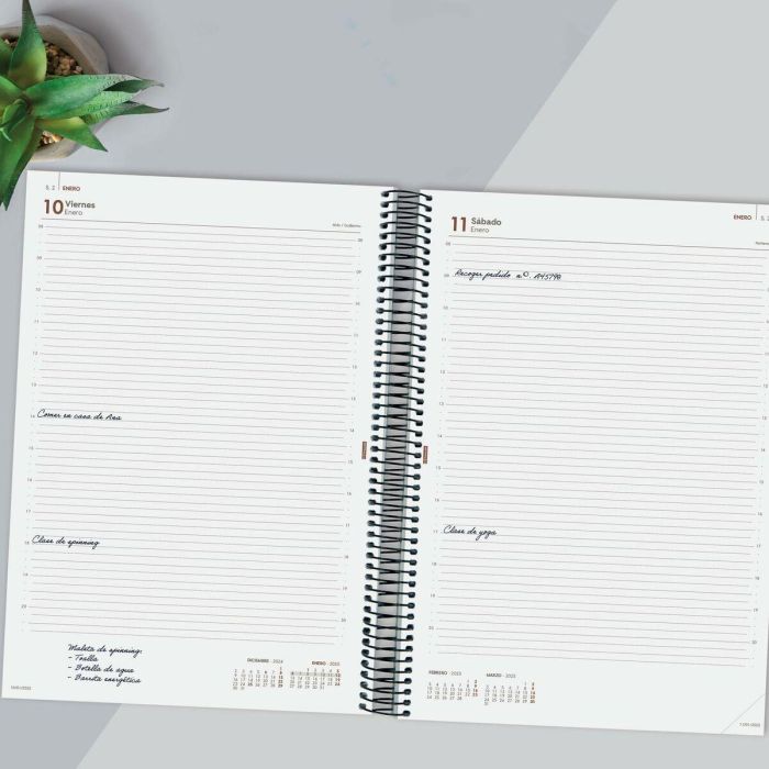 Agenda Finocam YEAR Negro A4 21 x 29,7 cm 2025 4