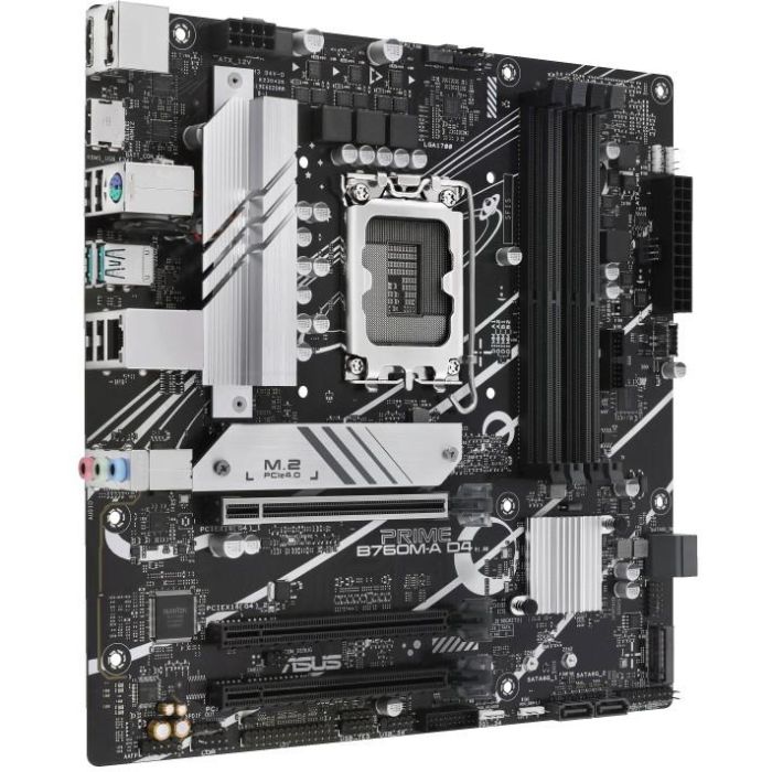 ASUS Prime B760M-A D4-CSM Placa Base Intel B760 Socket 1700 Micro ATX DDR4 para 14a/13a/12a Gen Intel Core 1
