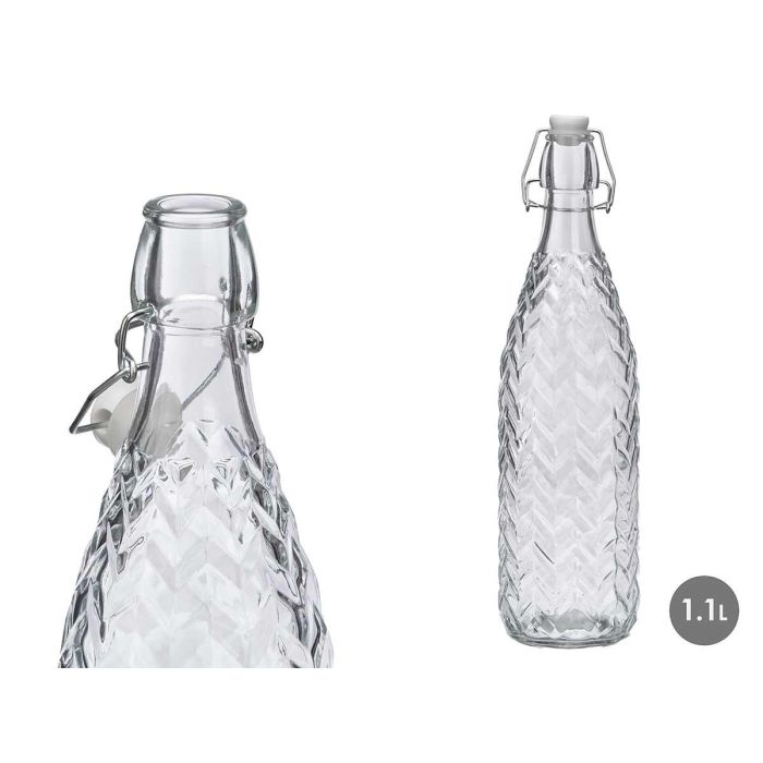 Botella Relieve Flechas 1,1L Vivalto 8X32CM (12 Unidades) Botella Relieve Flechas 1,1L Vivalto 8X32CM (12 Unidades)