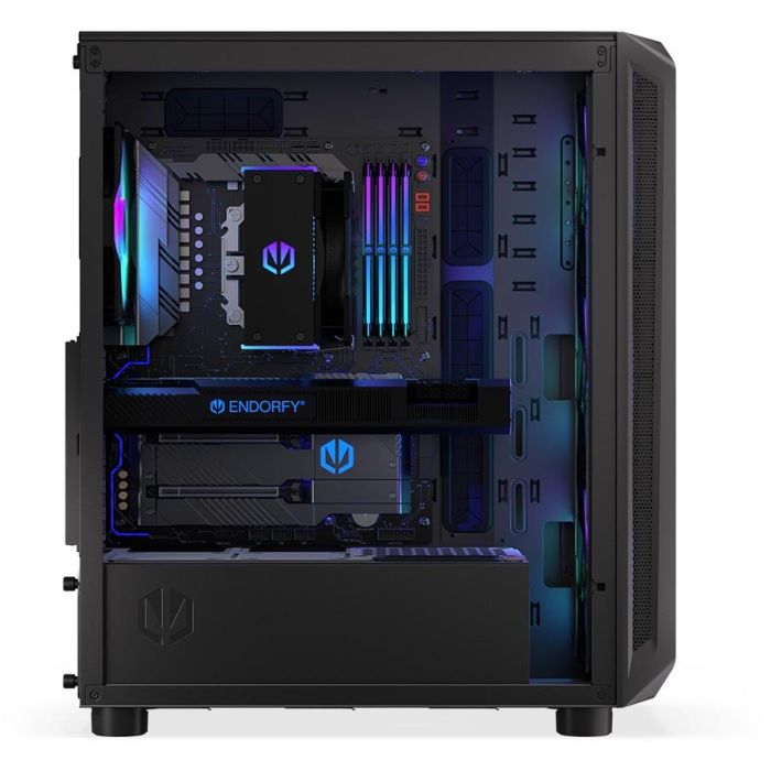 ENDORFY Arx 500 ARGB TG Black PC Gaming ATX micro ATX ITX - Caja de Ordenador con Vidrio Templado y Ventiladores ARGB 2