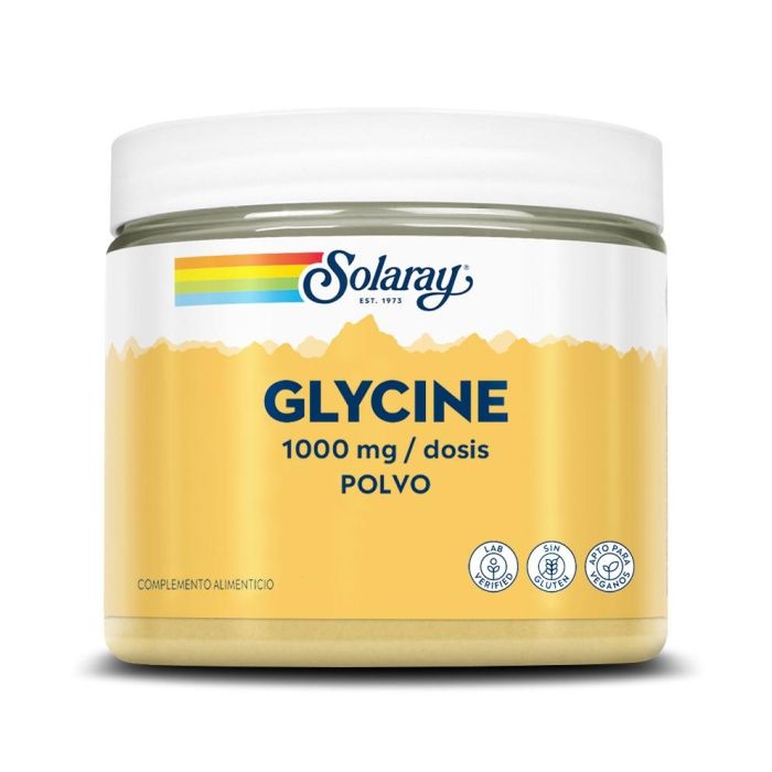 Solaray Glycine Polvo 1000 mg, 400 Dosis