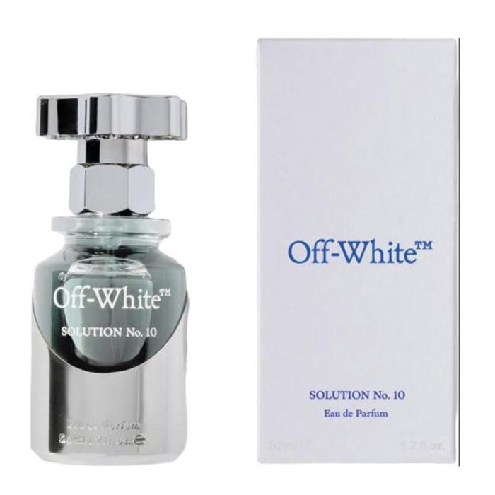 Off-White SOLUTION No. 10 Eau de Parfum 50 ml – Fresco y Especiado con Pimienta Rosa, Cardamomo y Sal Marina Unisex
