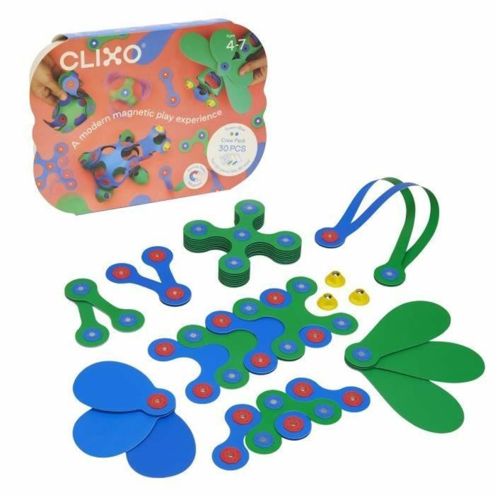 Gipsy Toys CLIXO Juego de Construcción Magnético Flexible Resistente con 30 Piezas para Niños y Niñas 0 Gipsy Toys CLIXO Juego de Construcción Magnético Flexible Resistente con 30 Piezas para Niños y Niñas 0