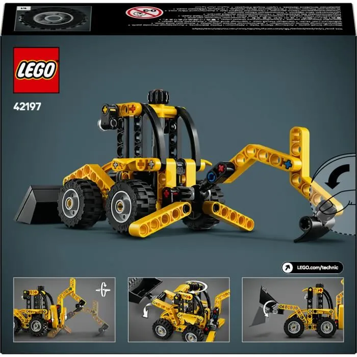 LEGO Technic 42197 Retroexcavadora Set de Construcción y Regalo para Niño de 7 años 5